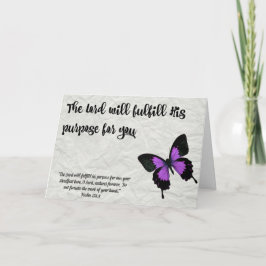 Cartão Butterfly Graduation Card-The Lord's Purpose