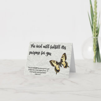 Cartão Butterfly Graduation Card-The Lord's Purpose