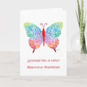 Cartão Butterfly Greeting Card