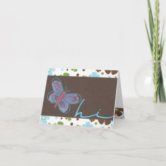 Cartão Butterfly Hi Notecard