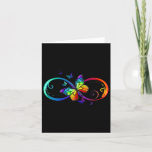 Cartão Butterfly Infinity Símbolo Arte Autismo Sensibiliz