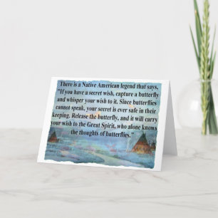 Cartão Butterfly legend