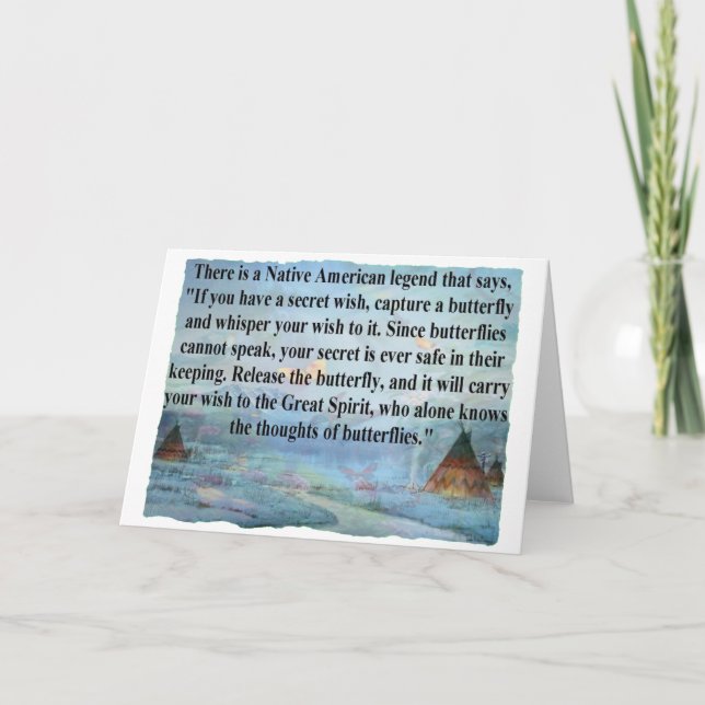 Cartão Butterfly legend (Frente)