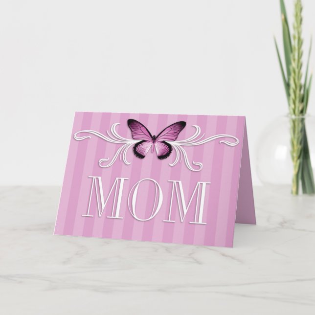 Cartão Butterfly Mother's Day Card (Frente)