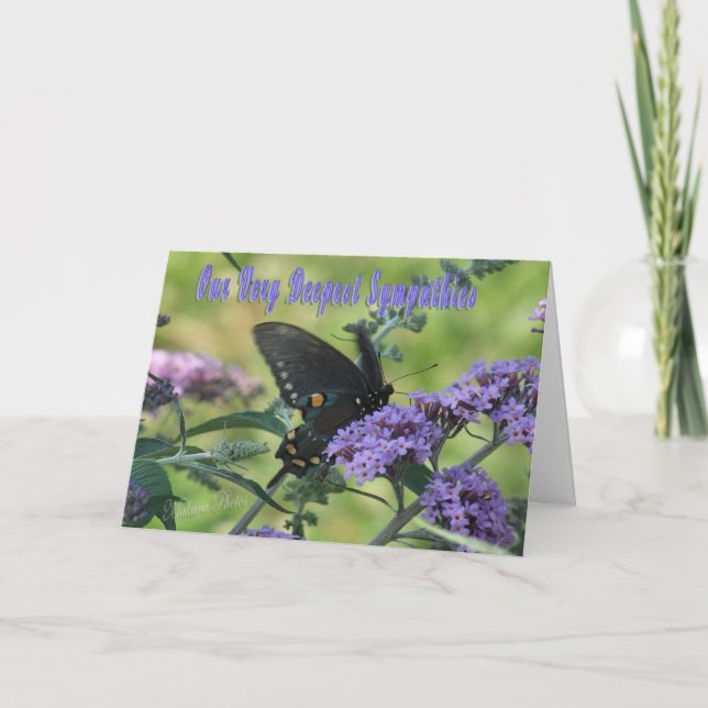 Cartão Butterfly Sympathy card (Frente)
