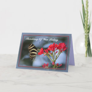 Cartão Butterfly Thinking Of You Card
