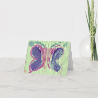 Cartão Butterfly Watercolor Note card