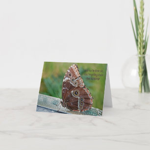 Cartão Butterfly with quote