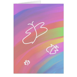 Cartão Butterfys esculpidos