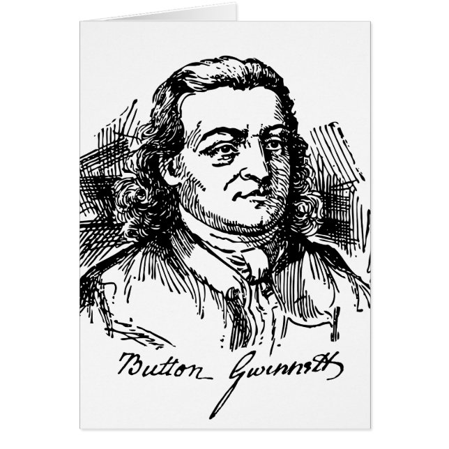 Cartão Button Gwinnett (Frente)