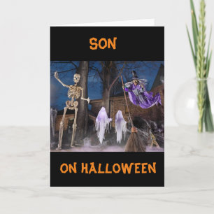 CARTÃO "BUU PARA VOCÊ" **FILHO** FELIZ HALLOWEEN