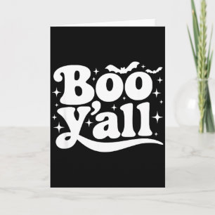 Cartão Buu Pessoal Citação Retro Sulista de Halloween Pre