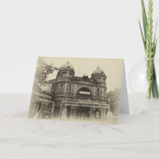 Cartão Buxton Opera House sepia blank greetings card