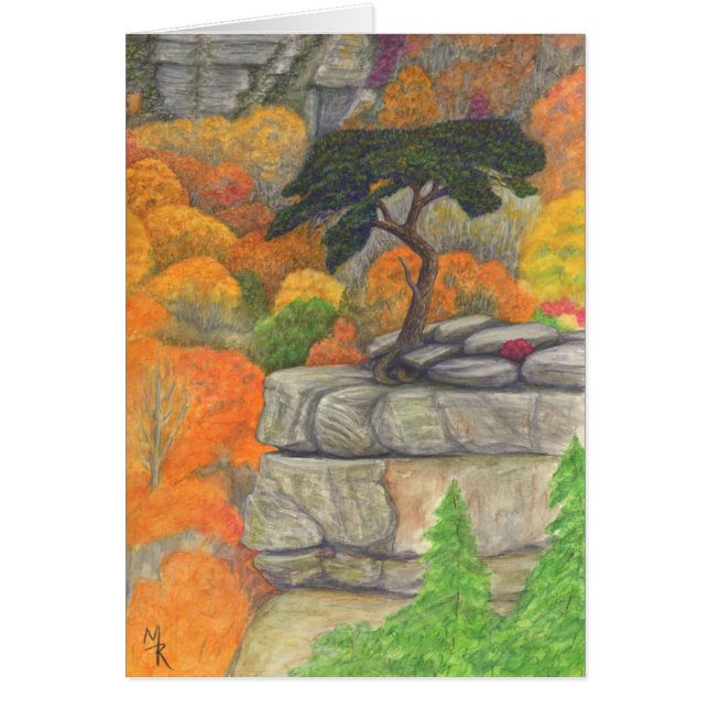 Cartão Buzzard's Roost - Fall Creek Falls State Park (Frente)