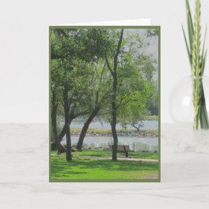 Cartão By The Lake Photograph Greeting Card