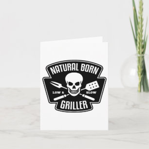 Cartão Byrbecue Natural Nascer Griller Funny Grill Master