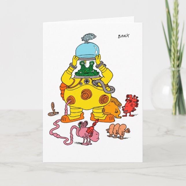 Cartão Byrp and Family Greetings Card (Frente)