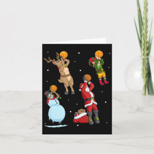 Cartão Bysketbyll Joga Natal Papai Noel