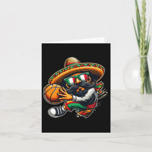Cartão Bysketbyll Legal Mexicano Jogando Bysketbyll Cinco