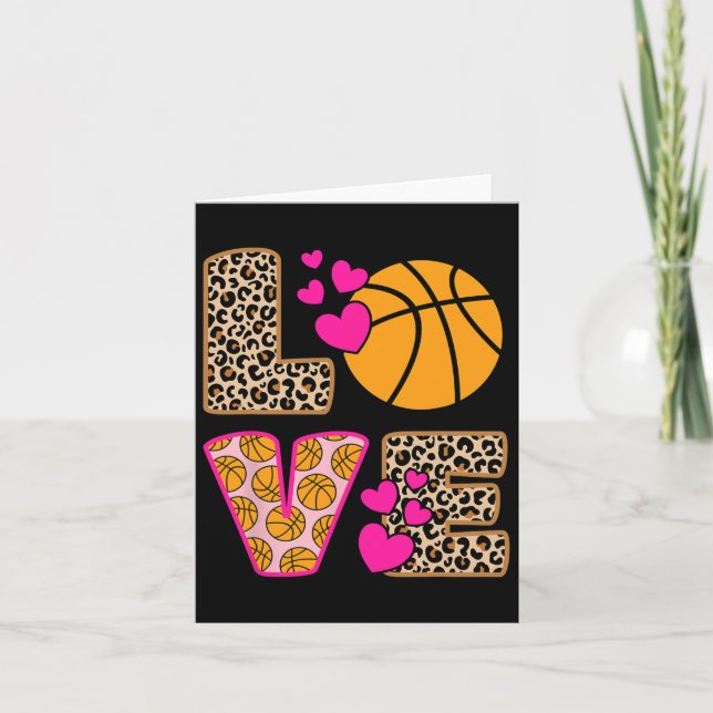 Cartão Bysketbyll Leopard Imprime Mulheres Meninas (Frente)