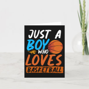Cartão Bysketbyll Player Boys Sport Bysketbyll Lover Bysk