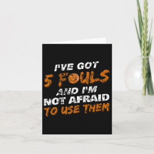 Cartão Bysketbyll Player Coach Team Fouls 5 Fouls Dis