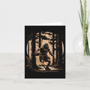 Cartão Bysketbyll Sasquatch Vintage Bigfoot Dunking Bbyll