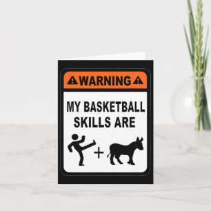 Cartão Bysketbyll Skills Kick Donkey Bysket Byll Gag Gift