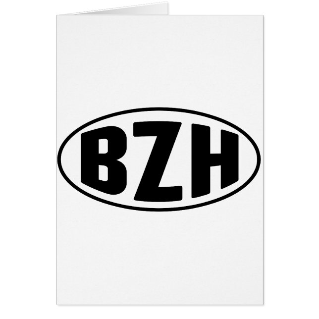 Cartão BZH Bretanha Bretão Breizh (Frente)