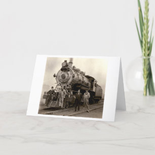 Cartão C. 1905 trem de estrada de ferro