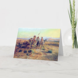 Cartão C M Russell "The Scout"