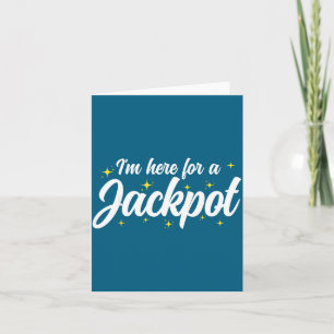 Cartão Cá Cassino Hilário Eu Sou Jogador Jackpot Aqui