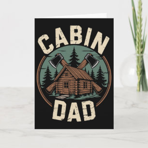 Cartão Cabana Dia dos Pais ao Ar Livre Camping Cabana Aca