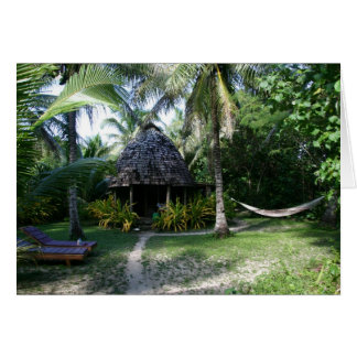 Cartão Cabana do paraíso