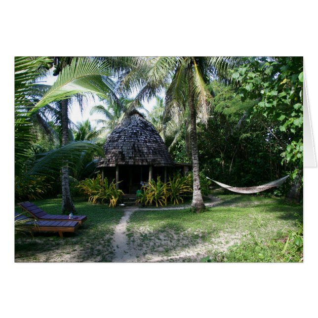 Cartão Cabana do paraíso (Frente Horizontal)