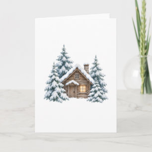 Cartão Cabana nos Bosques Nevados
