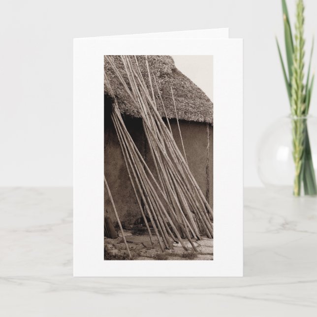 Cartão Cabana Thatched (Frente)