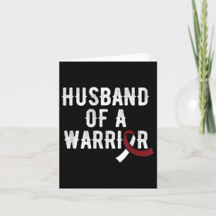 Cartão Cabeça Cancer Marido Borgonha Burgundy Sensibiliza