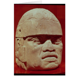Cartão Cabeça colossal, Olmec