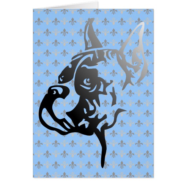 Cartão Cabeça cortada no Boxer (Frente)