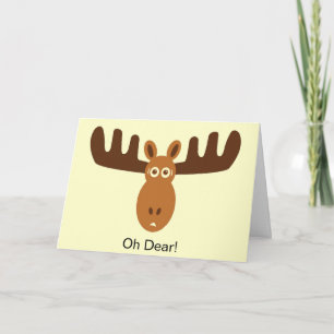 Cartão Cabeça de Alce! Alguém Esqueceu Seu Aniversário