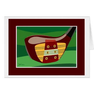 Cartão Cabeça de clube do golfe