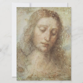 Cartão Cabeça de Cristo (Cristianismo) (Leonardo da Vinci