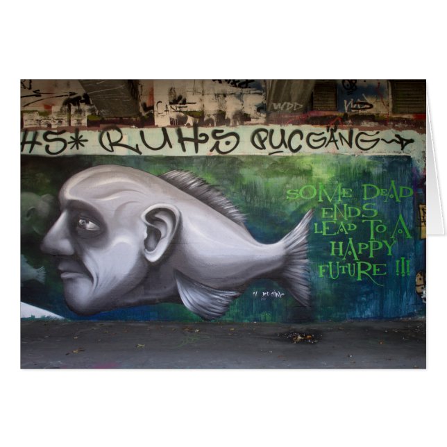 Cartão Cabeça de Peixe (Frente Horizontal)