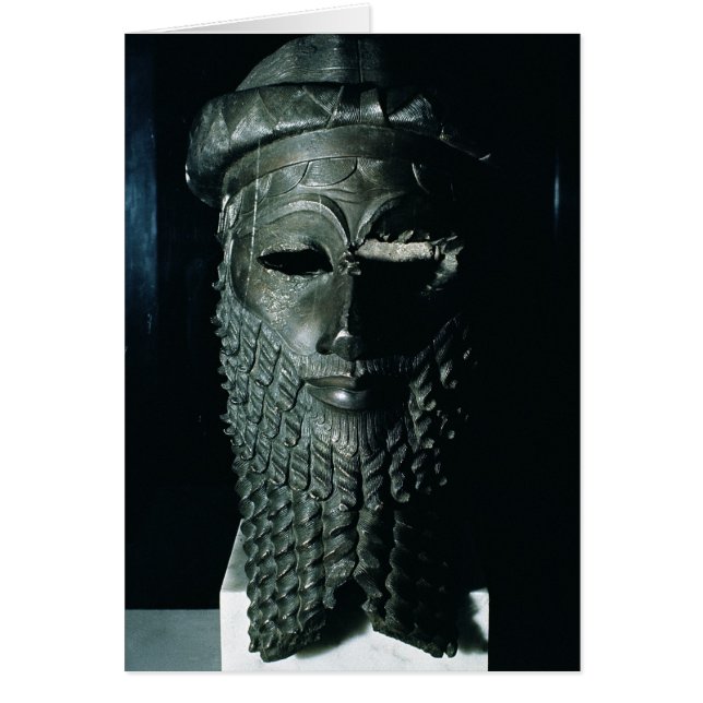 Cartão Cabeça de Sargon mim 2334-2200 BC (Frente)