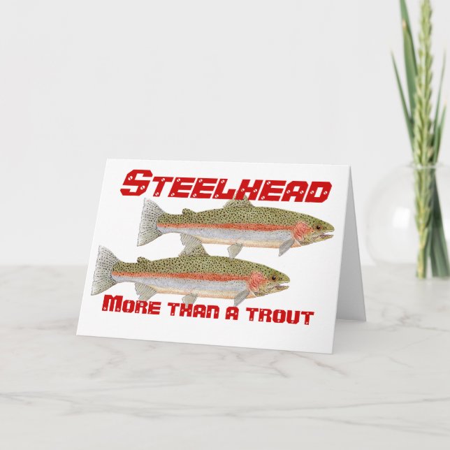 Cartão Cabeça de Steelhead - Mais que uma Truta (Frente)