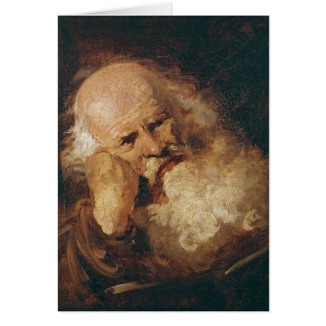 Cartão Cabeça de um ancião (Frente)