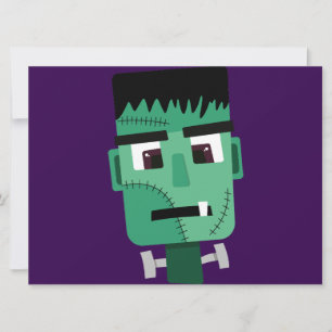 Cartão Cabeça do Monstro de Frankenstein