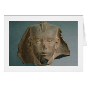 Cartão Cabeça do rei Djedefre, de Abu Roash, reino velho