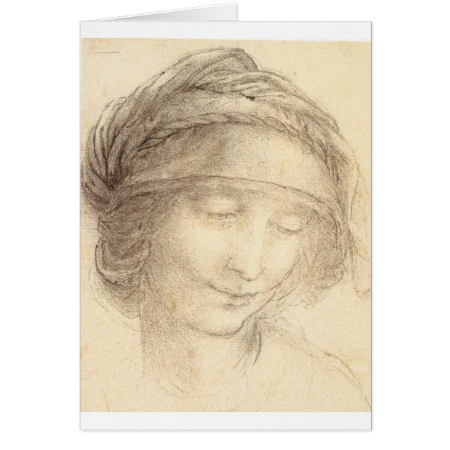 Cartão Cabeça do santo Anne (Frente)